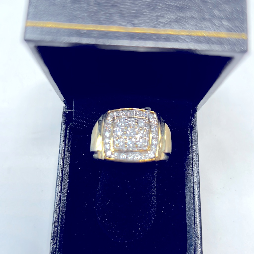 Diamonds 10k Solid Gold Ring